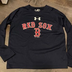 Youth Small Under Armour Boston Red Sox Long Lseeve